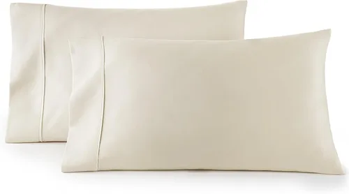 Miniatura 15 de Fundas de almohada – Juego de 2 fundas de almohada de algodón de 600 hilos, calidad de algodón, sedoso y suave, sin arrugas