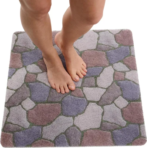 Miniatura 143 de Tapete de ducha antideslizante para bañera - Tapete de baño de lufa para baño - Tapete de baño de 40 x 16 pulgadas - Alfombra de baño antideslizante