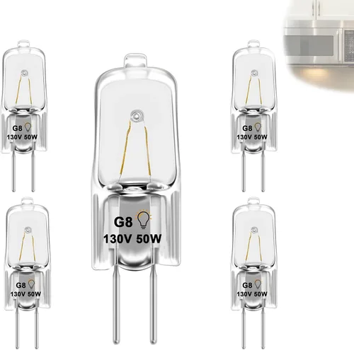 Miniatura 9 de Paquete de 2 bombillas LED G8 para microondas GE, 3 W, 120 V, 330 lúmenes, luz diurna 6000 K, reemplazo halógeno regulable de 25 W, compatible