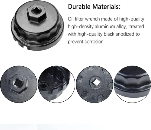 Miniatura 5 de Llave de filtro de aceite, herramienta de extracción de filtro de aceite compatible con Toyota Lexus Camry RAV4 Tundra Highlander y más