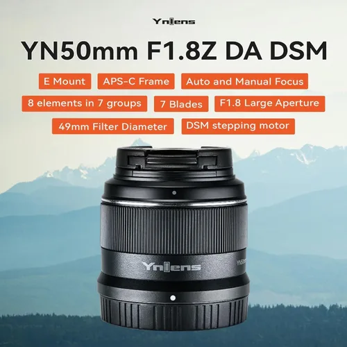 Miniatura 5 de YONGNUO YN50MM F1.8 para Nikon Z Mount, lente prime estándar de enfoque automático de 50mm F1.8Z, formato APS-C para lentes de cámaras sin espejo Z5