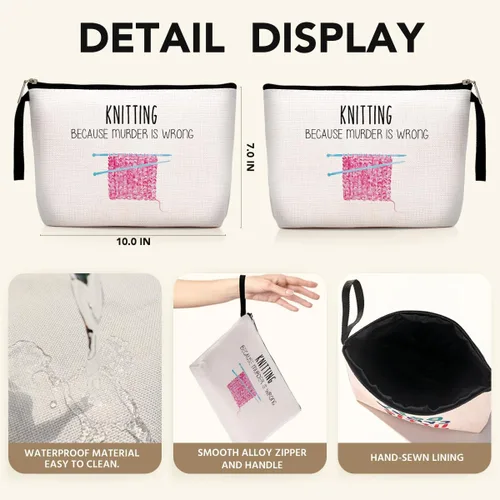 Miniatura 2 de Hanamiya Na Regalos de Compromiso para Mujeres Bolsa de Maquillaje Divertida de Ganchillo Regalo de Tejer Regalo de Ganchillo Multicolor 0037