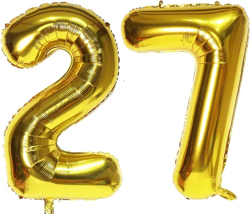 Miniatura 31 de Globos digitales dorados de 40 pulgadas, con número 10, globos de helio para decoraciones de fiesta de cumpleaños y suministros para decoración