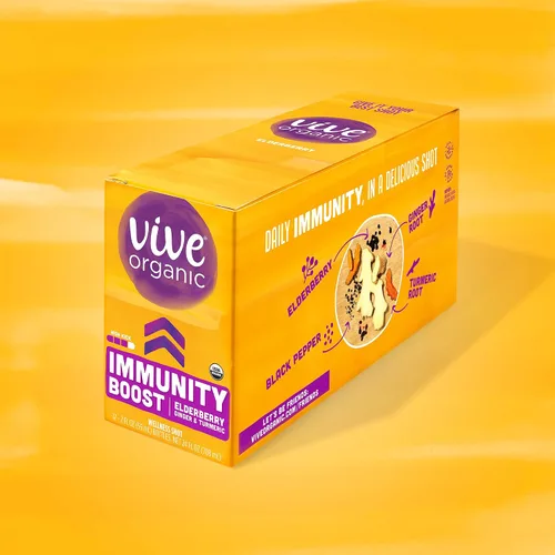 Miniatura 6 de Vive Organic Shot de Saúco para Apoyo Inmunológico, Cúrcuma y Jengibre Prensados en Frío, Sin Gluten, Vegano, Refuerzo de Inmunidad de Saúco, 2 Fl