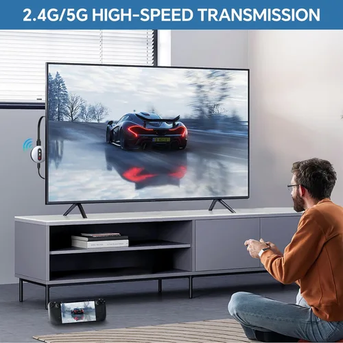 Miniatura 8 de Miracast Dongle Adaptador inalámbrico con pantalla HDMI - Dongle con AirPlay DLNA, para transmisión de video/audio desde teléfono, portátil a HDTV