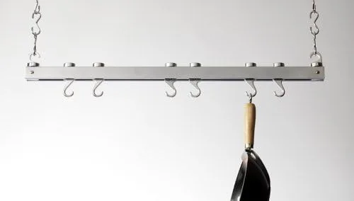 Taylor & Ng Estante para macetas de techo de pista, 36", cromado