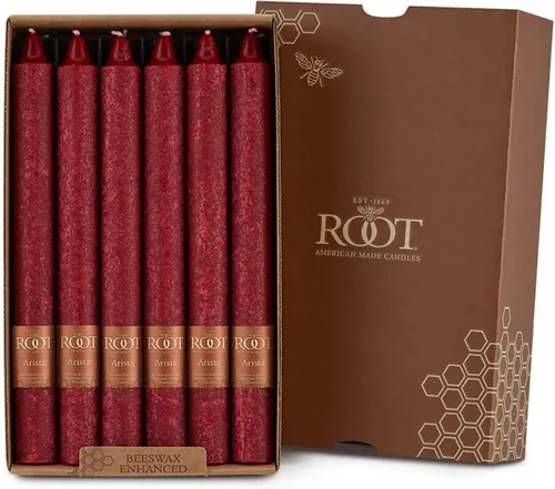 Miniatura 18 de Root Candles Velas de Cena Sin Aroma Juego de Velas en Caja de Mezcla Premium de Cera de Abeja, 9 Pulgadas, Rosa Polvoriento, 4 Unidades Rosa