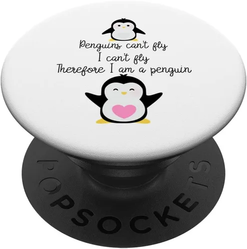 Miniatura 6 de Penguin Can't Fly I Can't Fly Therefore I Am A Penguin Lover PopSockets MagSafe PopGrip para iPhone