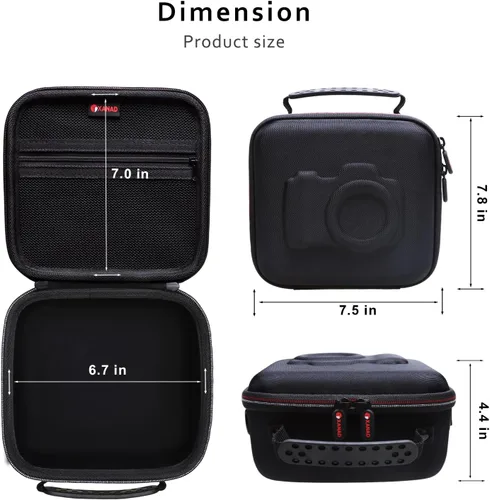 Miniatura 4 de XANAD Funda rígida para cámara compatible con cámaras sin espejo Canon EOS Rebel T7/T100/R50/R50 V/RP/ R8/ R6 Mark II/R7/ R10 DSLR sin espejo