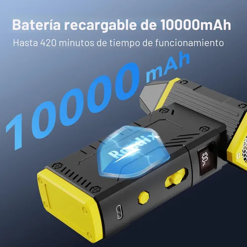 Miniatura 3 de Soplador de Aire Comprimido, 210000 RPM, Soplador de Aire Eléctrico Ajustable de 8 Velocidades con Pantalla LED, Soplador de Aire Recargable