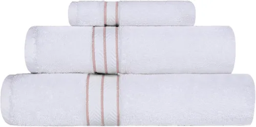 Miniatura 47 de Juego de toallas de baño de algodón turco ultra suave de Superior, juego de 2 piezas, toallas para la ducha, baño, artículos esenciales para el Latte