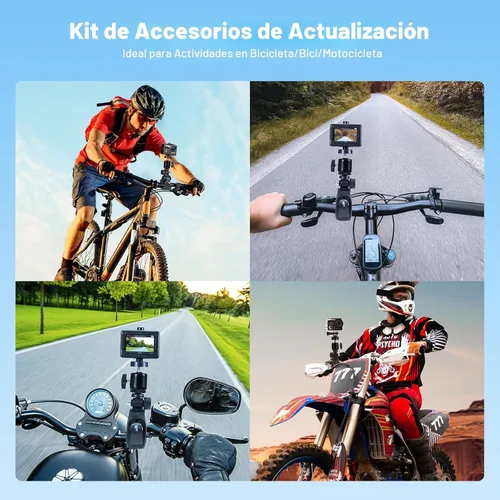 Miniatura 7 de AKASO Brave 4 Cámara de Acción con Empuñadura Flotante Impermeable y Paquete de Bolsa de Transporte - 4K30 20MP Ultra HD EIS 131ft Cámara