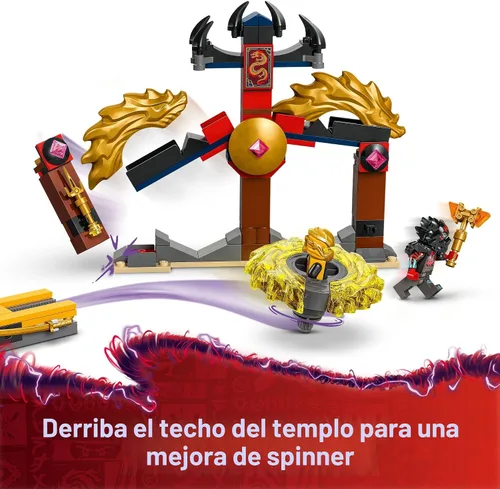 Miniatura 3 de LEGO NINJAGO Paquete de Batalla Spinjitzu Dragón - Juguete de Construcción con Cuchilla Giratoria para Niños, Niños y Niñas, Edades 6+ - con 2
