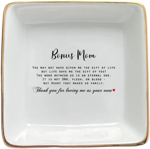 Miniatura 11 de Plato de cerámica para baratijas, regalo de cumpleaños para mamá, abuela, madrinas, tía, madre de la novia, madre del novio, regalo de boda