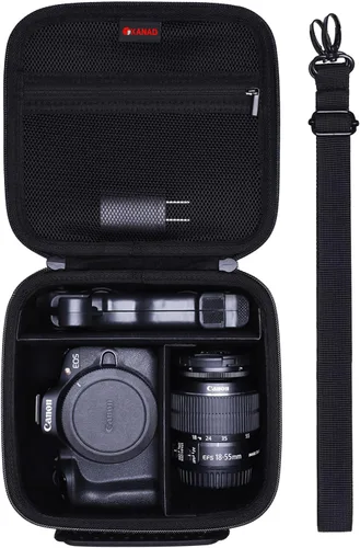 XANAD Funda rígida para cámara compatible con cámaras sin espejo Canon EOS Rebel T7/T100/R50/R50 V/RP/ R8/ R6 Mark II/R7/ R10 DSLR sin espejo, para