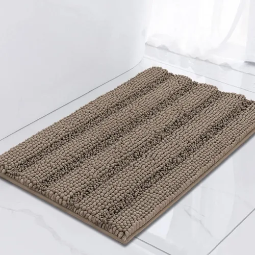 Miniatura 107 de Turquoize Alfombras de Baño de Chenilla Peludas Alfombra de Baño Antideslizante Gruesas Alfombras Peludas para Baño Chenilla Juego de Alfombra