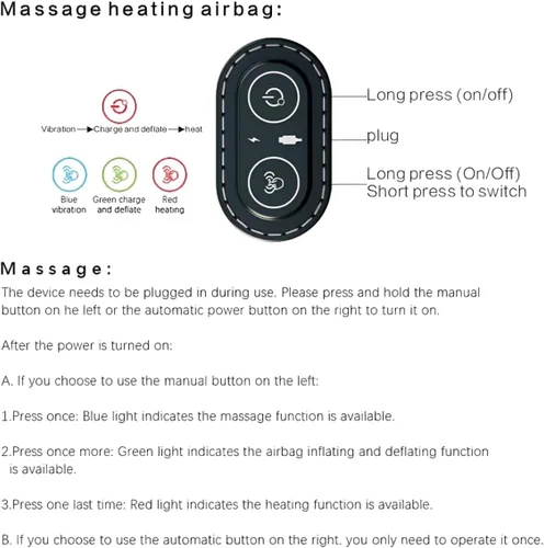 Miniatura 2 de Almohada de tracción cervical 3 en 1 para masaje, calentamiento, vibración, elevación de airbag, masaje automático, almohada de tracción cervical