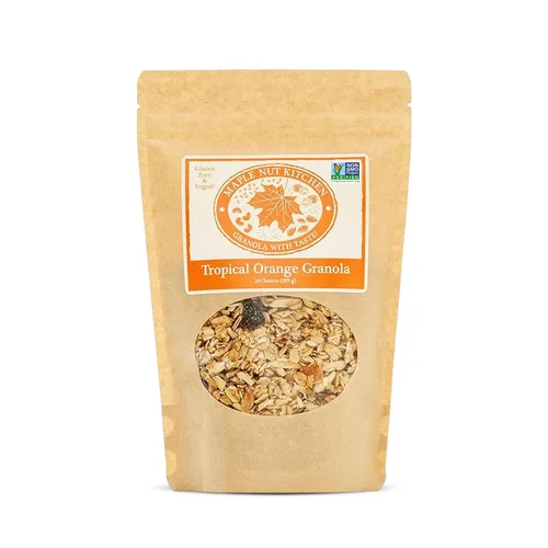 Miniatura 8 de Maple Nut Kitchen Granola de almendras y arándanos, sin gluten y vegana, mezcla abundante con avena, almendras y arándanos, 10 onzas