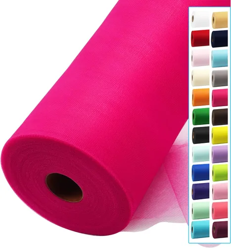 Miniatura 41 de Rollos de tela de tul dorado antiguo de 54 pulgadas por 10 yardas, rollo de tela de tul para bodas, decoraciones de Navidad, envoltura de regalos