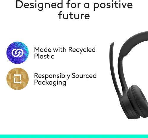 Miniatura 7 de Logitech Zone 305 - Auriculares inalámbricos Bluetooth con micrófono, Bluetooth nativo, para equipos de Microsoft, compatibles con Windows, Mac