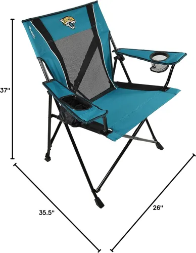 Miniatura 3 de Kijaro Silla plegable para fanático deportivo, 26" L x 35.5" W x 37" H, Jacksonville Jaguars