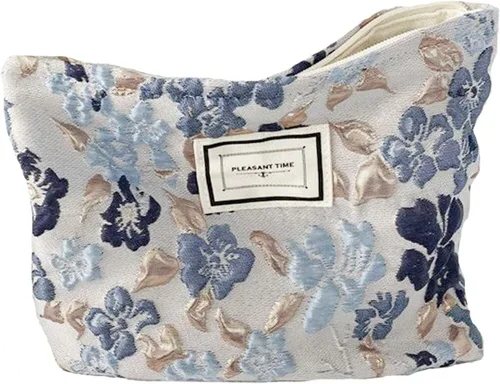 Miniatura 56 de SxoSyo Bolsas de cosméticos para mujer, bolsa de maquillaje grande, bolsa de viaje con cremallera, organizador de brochas de maquillaje para regalos
