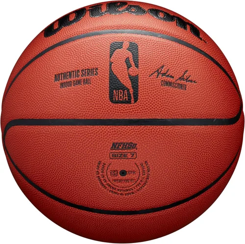 Miniatura 6 de WILSON Balones de baloncesto de competición de interior auténticos de la NBA - Tamaño 6 y tamaño 7