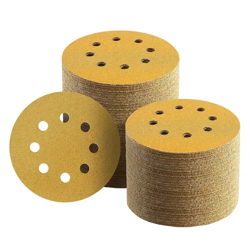 Miniatura 14 de 100 discos de lija de 5 pulgadas con gancho y bucle, papel de lija de grano 40 para carpintería o automoción, papel de lija de órbita aleatoria