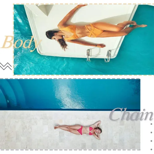 Miniatura 7 de Jozape Simple Bikini Cintura Belly Oro Estrella Cadena Corporal para Mujeres y Niñas