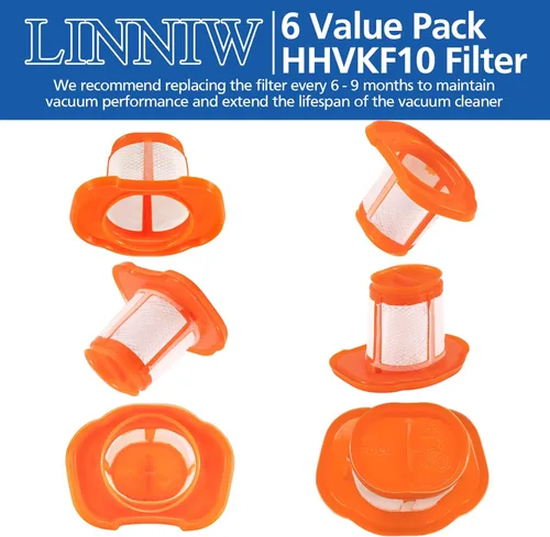 Miniatura 8 de Filtro HHVKF10 compatible con Black y Decker - Filtro de vacío de mano, lavable, apto para modelos HHVK HHVK320J HHVK320J10 HHVK320JZ01 HHVK515J