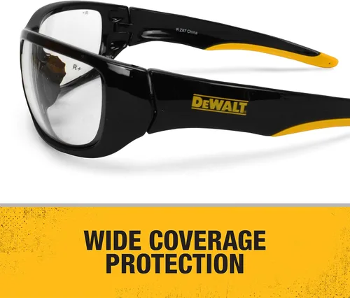 Miniatura 5 de Gafas de Seguridad Dewalt Dominator Dpg94 Unisex Adulto Antideslizantes Polarizadas Espejadas de Goma con Marco Completo