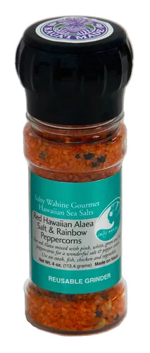 Miniatura 6 de Salty Wahine Gourmet Hawaiian Sea Salts Condimento para aves de corral de piña, 3 onzas