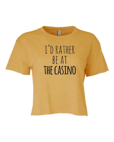 Miniatura 29 de I Wonder If Bourbon Thinks About Me Too, Cute Women's Screen Printed Crop Tee, Shirts With Sayings, Heather Gray or Gold (L, Gold)