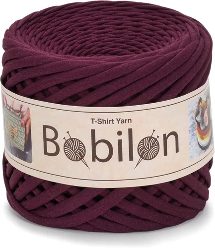 Miniatura 36 de Hilo de camiseta – 0.197-0.276 in – Cinta de punto para ganchillo, tejido, macramé, manualidades – 328.1 ft / 110 yardas – Hilo de algodón Apricot