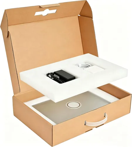 Miniatura 7 de Caja de envío para portátil segura con espuma de protección, se adapta a la mayoría de tamaños de pantalla de Ultrabook o portátil (actualizada)