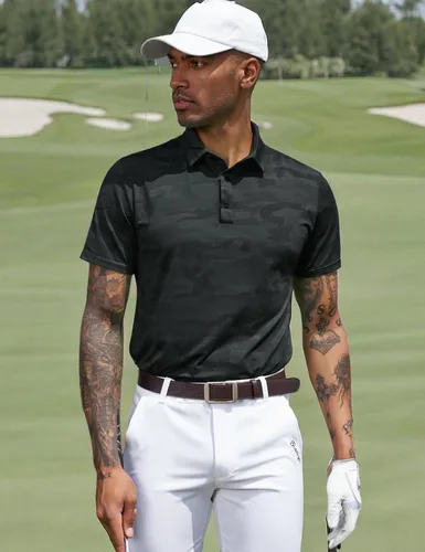 Miniatura 75 de TAPULCO Camisetas tipo polo de secado rápido para hombre, diseño de camuflaje, atléticas, ligeras, transpirables, casuales, para golf