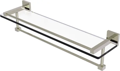 Miniatura 2 de Allied Brass MT-1-22TB-GAL Colección Montero - Estante de cristal para toallas, 22 pulgadas, bronce antiguo