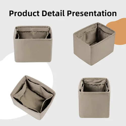 Miniatura 7 de DGAZ Organizador de bolsos suave y sedoso, seda, bolso de lujo en moldeadores de bolsas, mujer, se adapta a picotina 1822 bolsas