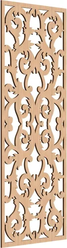 Miniatura 137 de Meadville Paneles decorativos de pared de madera con calado, 9 3/8 pulgadas de ancho x 24 3/8 pulgadas de alto x 1/4 de alto, aliso