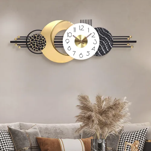 Miniatura 23 de Reloj de pared redondo de 10 pulgadas, funciona con pilas, de cuarzo, sin tictac, decorativo, analógico, para apartamento, sala de estar