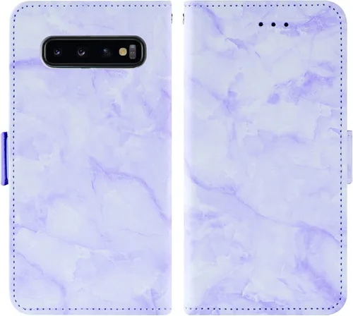 Miniatura 5 de Asuwish Compatible con Samsung Galaxy S10 y protector de pantalla de vidrio templado, accesorios para tarjetero, soporte para celular, billetera
