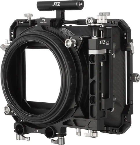 Miniatura 6 de JTZ DP30 Cine Lens Fibra de Carbono 4x4 Swing-Away Caja Mate con 0.591 in/0.748 in Rod Rail Rig para Sony FS5 FS7 ARRI RED Canon C100 C200 C300 BM D