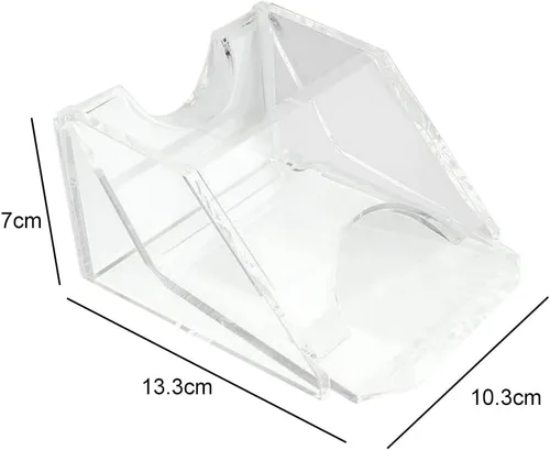 Miniatura 8 de Almencla Zapato de distribuidor de tarjetas, 1 cubierta, cuña pesada, acrílico transparente, fácil de tratar, accesorio manual de construcción