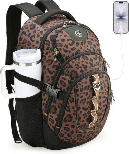 Miniatura 12 de swissdigital Mochila para portátil de viaje de negocios, para hombre y mujer, con puerto de carga USB inteligente, compatible con portátiles de 15.6