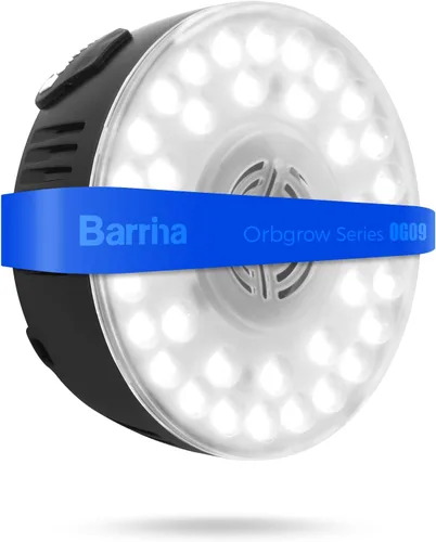 Miniatura 19 de Barrina Orbgrow OG09 Luz de Crecimiento Puck, 5000K 18W (2 x 9W, Equivalente a 270 Vatios), Luz de Espectro Completo para Plantas
