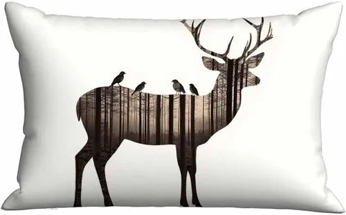 Miniatura 12 de Mugod Funda de cojín negra con símbolo de palos de golf, funda de almohada para cama, sofá, oficina, decoración de 20 x 30 pulgadas
