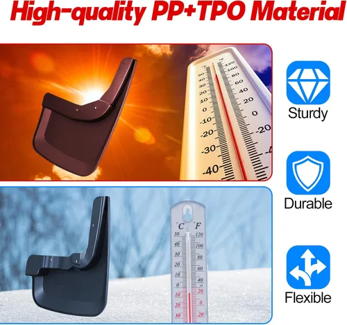 Miniatura 8 de BDFHYK Protectores contra salpicaduras de barro, 4 protectores de lodo laterales delanteros y traseros compatibles con Chevy Silverado 1500 2019-2022