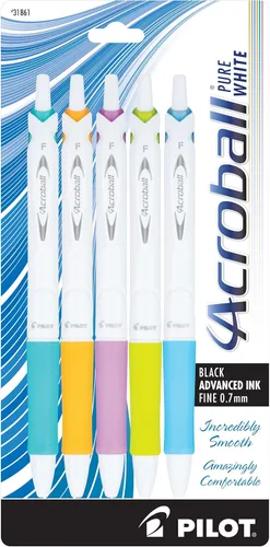 Miniatura 8 de Bolígrafo retráctil de tinta híbrida Acroball, de Pilot , Random Color Accents Paquete de 2 Acentos surtidos