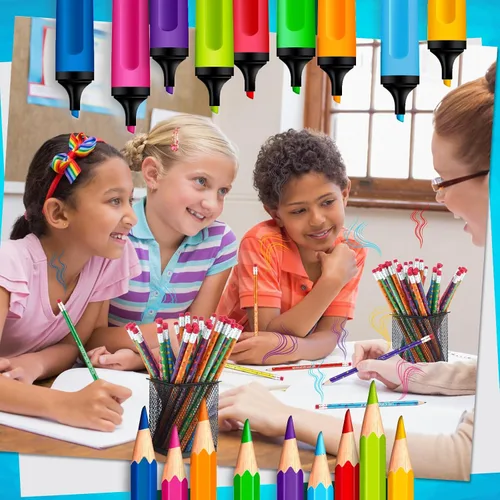 Miniatura 7 de Gersoniel 24 piezas de lápices perfumados a granel para niños, lápices de grafito de madera con olor a fruta, inspiradores, motivacionales, lindos