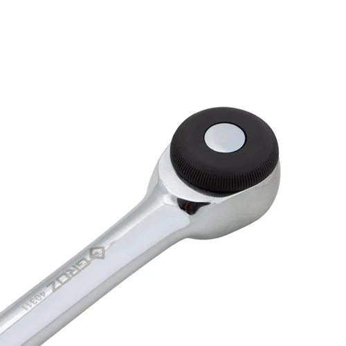 Miniatura 2 de Groz Mango de trinquete de doble unidad, unidad de 1/2", 52 dientes, 11-13/32" de longitud, 377 ft-lb Torque, cromo vanadio con accionamiento